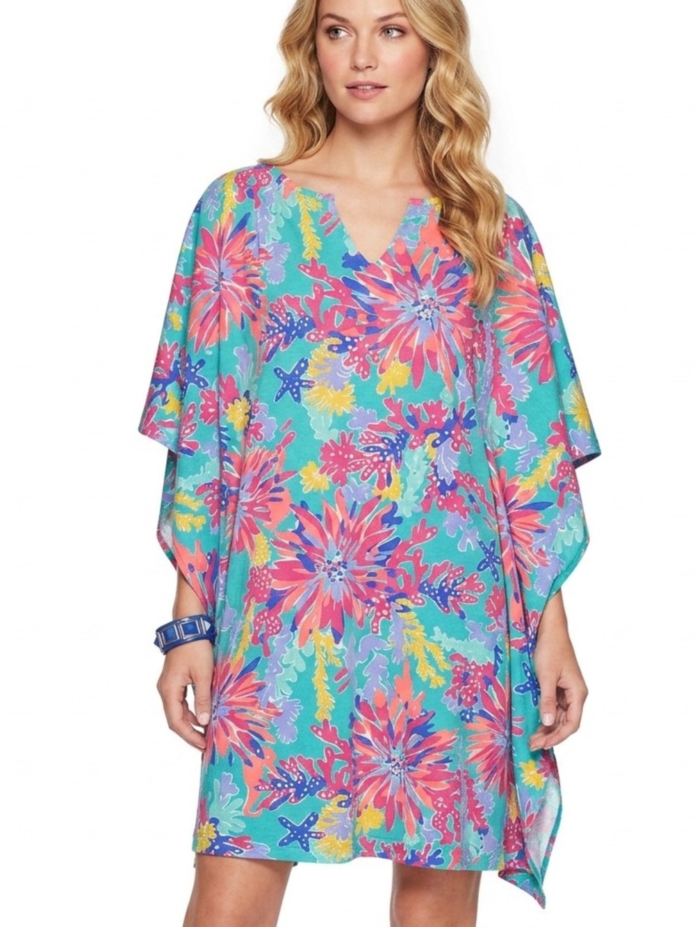 NWT Lilly Pulitzer Sz S Stefani Pima Cotton Tropical Tunic Cover Up Dress